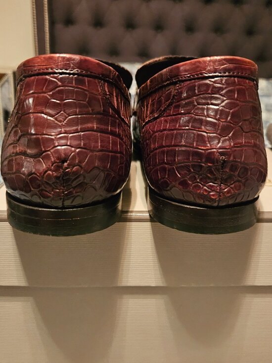 TOM FORD REAL ALLIGATOR LOAFER SHOES Size 9 main image 5